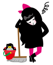 Leica & her penguin's everyday life sticker #101899