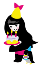 Leica & her penguin's everyday life sticker #101901