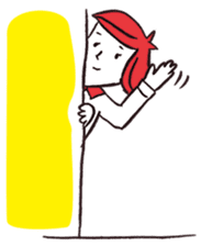 A red haired man's daily work sticker #102039