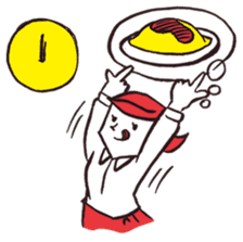 A red haired man's daily work sticker #102068