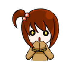 Aki-chan's Daily Life sticker #102165