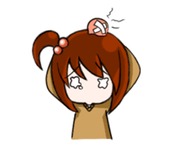 Aki-chan's Daily Life sticker #102169