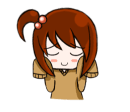 Aki-chan's Daily Life sticker #102176