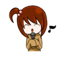 Aki-chan's Daily Life sticker #102179