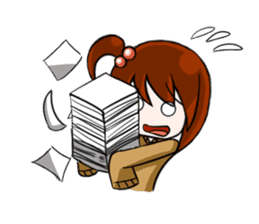 Aki-chan's Daily Life sticker #102182