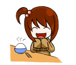 Aki-chan's Daily Life sticker #102185