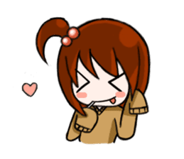 Aki-chan's Daily Life sticker #102188