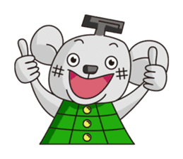 Merry and Hurry have fun everyday sticker #102407