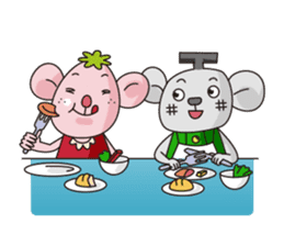 Merry and Hurry have fun everyday sticker #102412