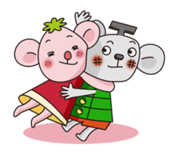 Merry and Hurry have fun everyday sticker #102416