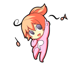 Kigurumi P-chan sticker #103078