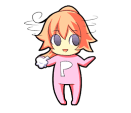 Kigurumi P-chan sticker #103085