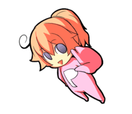 Kigurumi P-chan sticker #103087