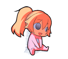 Kigurumi P-chan sticker #103090