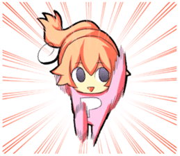 Kigurumi P-chan sticker #103092