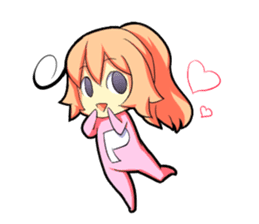 Kigurumi P-chan sticker #103097