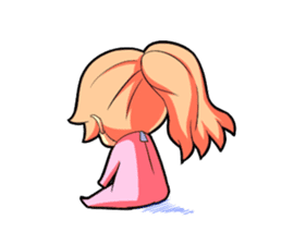 Kigurumi P-chan sticker #103099