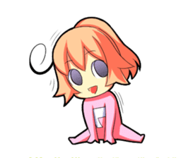 Kigurumi P-chan sticker #103102