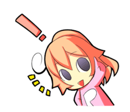 Kigurumi P-chan sticker #103107