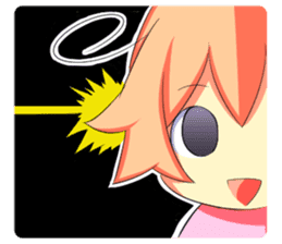 Kigurumi P-chan sticker #103108