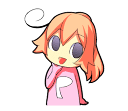 Kigurumi P-chan sticker #103112