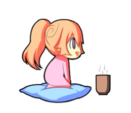 Kigurumi P-chan sticker #103114