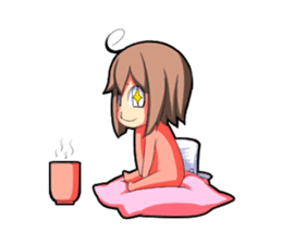 Kigurumi P-chan sticker #103115