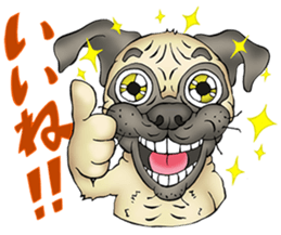The Humen of Pug sticker #103292
