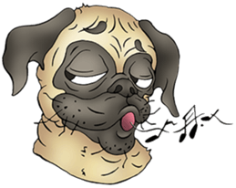 The Humen of Pug sticker #103295