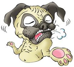 The Humen of Pug sticker #103296