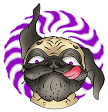 The Humen of Pug sticker #103301