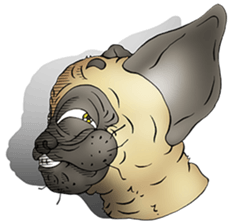 The Humen of Pug sticker #103302