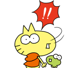 Cat and Frog and Me sticker #103415