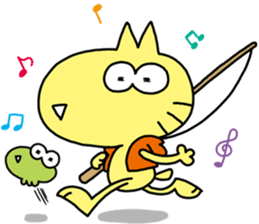 Cat and Frog and Me sticker #103417
