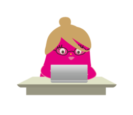 Daily life of a small stylish monster sticker #103574