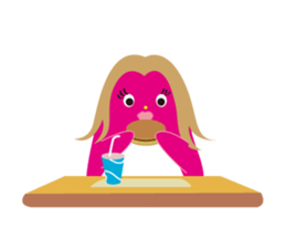 Daily life of a small stylish monster sticker #103589