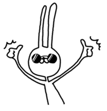 Rabbit life sticker #103636