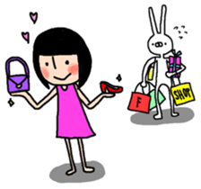 Rabbit life sticker #103656