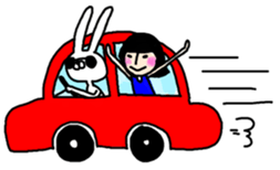 Rabbit life sticker #103657