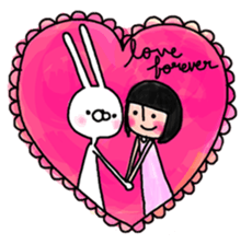 Rabbit life sticker #103659
