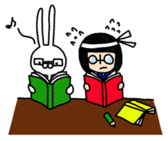 Rabbit life sticker #103660