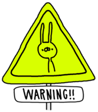 Rabbit life sticker #103667