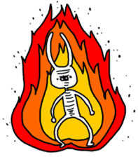 Rabbit life sticker #103671