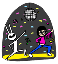 Rabbit life sticker #103673