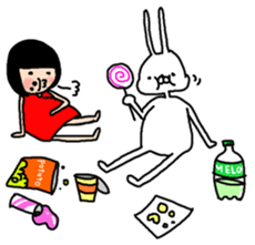 Rabbit life sticker #103674