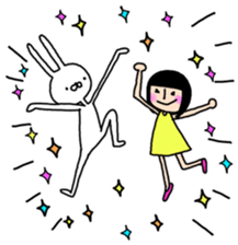 Rabbit life sticker #103675