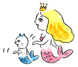 Mermaid and Friends sticker #104046