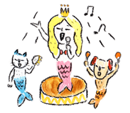 Mermaid and Friends sticker #104057