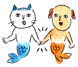 Mermaid and Friends sticker #104068