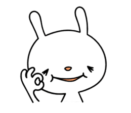 Relaxedly Rabbit sticker #104288